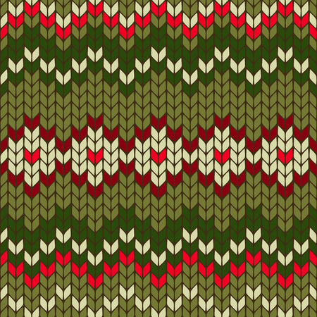 color knitted Christmas seamless pattern. 10 epsのイラスト素材