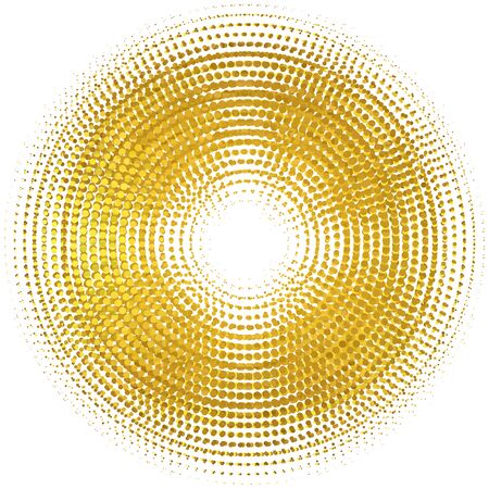 Gold lights abstract banner halftone circle. Vector illustration. 10 epsのイラスト素材