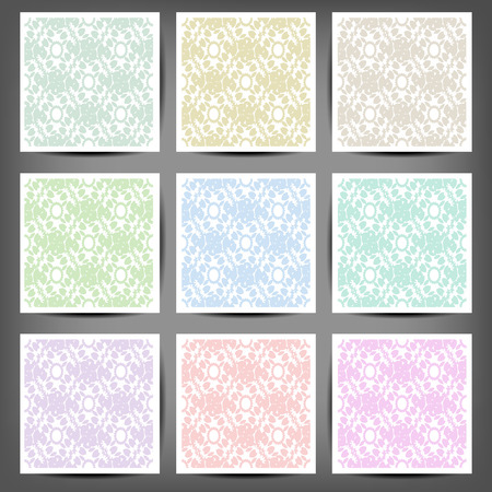 retro patterns collection   for making seamless wallpapersのイラスト素材