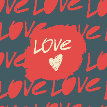 Hand drawn typography poster. Stylish typographic poster design with inscription all you need is love. Inspirational illustration. Used for greeting cards, posters and print invitations.のイラスト素材