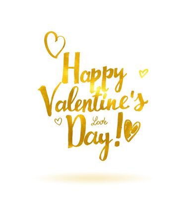 Valentines Card with lettering. Happy Valentines Day. 10 epsのイラスト素材