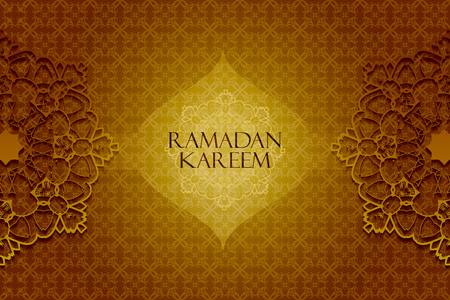 Ramadan greetings background. Ramadan Kareem means Ramadan the Generous Monthのイラスト素材