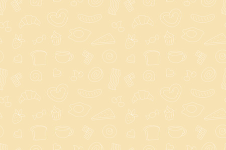 Coffee time, seamless backgroundのイラスト素材