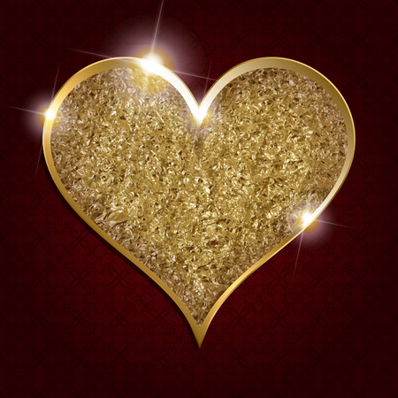 Valentine s Day Heart Symbol. Love and Feelings Background Design. Vector illustrationのイラスト素材