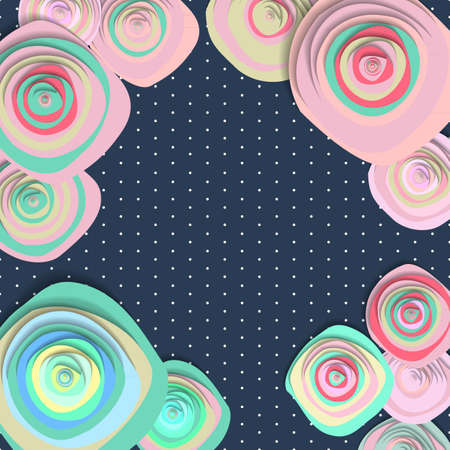 nice banner background polka dot. Vector illustrationのイラスト素材
