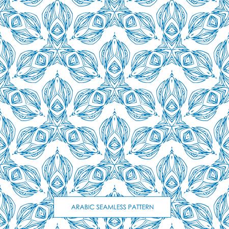 Modern line vector traditional arabic pattern background design. Ideal for wall decoration, printables and wrapping paper designのイラスト素材