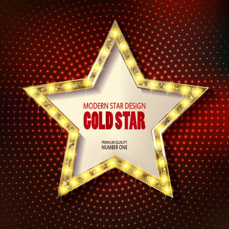 Retro star template. Vector illlustrationのイラスト素材