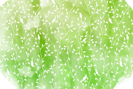 Vector watercolor floral background. Vintage retro background with floral ornament You can design cards, notebook cover and so on. Spring theme background.のイラスト素材