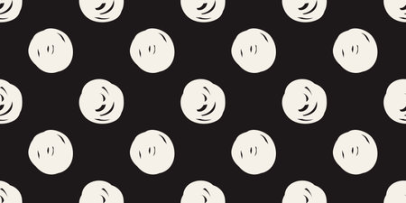 Seamless pattern. Casual polka dot texture. Stylish doodle. vector illustrationのイラスト素材