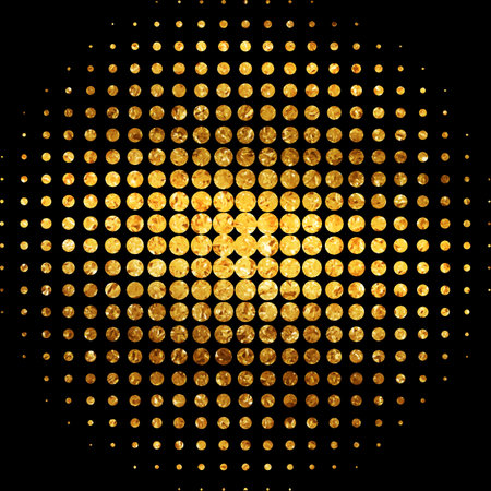 Gold Mosaic Abstract Vector Backgroundのイラスト素材