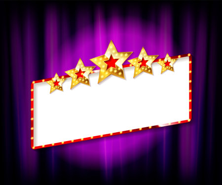 Stars over copyspace. vector illustrationのイラスト素材