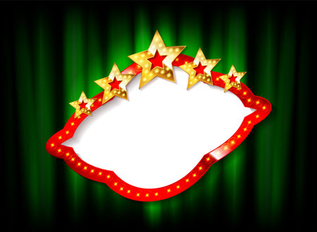 Stars over copyspace. vector illustrationのイラスト素材