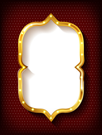 Shining retro light banner. vector illustrationのイラスト素材