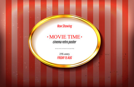 Ornamental frame on stripy wallpaper, similar available in my portfolio. vector illustrationのイラスト素材