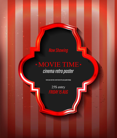 Ornamental frame on stripy wallpaper, similar available in my portfolio. vector illustrationのイラスト素材