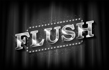 A gaming banner for an online casino in black and white. vector illustration.のイラスト素材