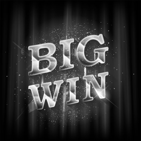 A gaming banner for an online casino in black and white. vector illustration.のイラスト素材