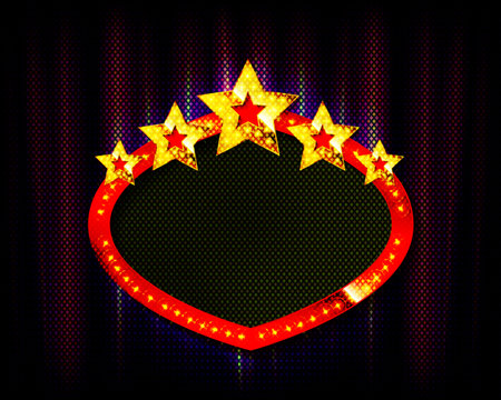 retro light sign. vintage style banner. vector illustration.のイラスト素材