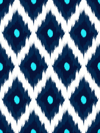 Colorful Abstract fabric ikat ethnic element seamless pattern design for print,bedsheets,background or wallpaper. vector illustrationのイラスト素材
