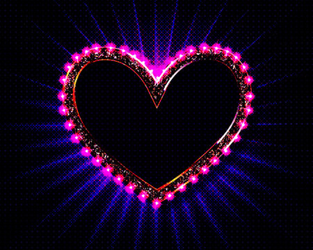Gold Vintage Heart for Greeting Valentines Day, vectorのイラスト素材