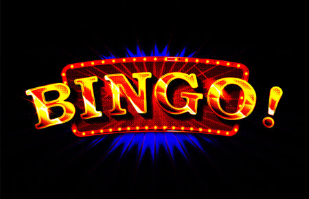 Winner poster with lottery balls with numbers, confetti and golden bingo. Realistic lotto game big win background. Gambling vector concept. Illustration of winner lottery, game gamblingのイラスト素材