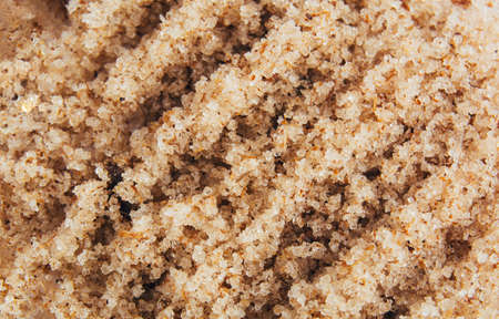 The texture of the beauty product. Natural scrub with salt for skin careの写真素材