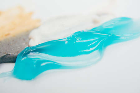 Close up texture cosmetic product. Texture background and selfcare trendの写真素材