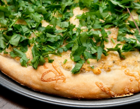 closeup of homemade cheeze pieの写真素材