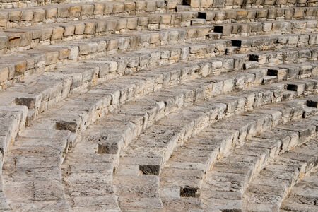 fragment of ancient amphitheater  Courion, Cyprus, Europeの写真素材