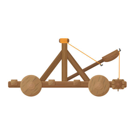 The catapult is a medieval wooden throwing tool used during military operations, for the siege and...