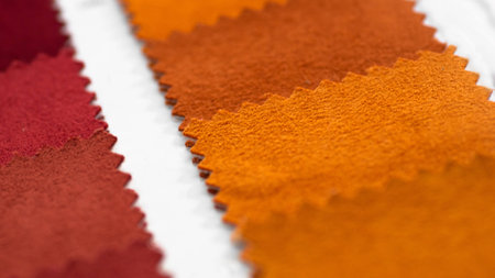 Catalog of multicolored cloth from matting fabric texture background, suede fabric texture, textile...