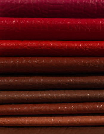 Catalog of multicolored imitation leather from matting fabric texture background, leatherette fabric texture, textile industry background with blurred, Colored cotton fabric, imitation leather catalogの写真素材