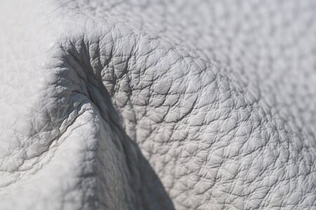 Luxury white leather samples close-up. Can be used as background. Industry background.の写真素材