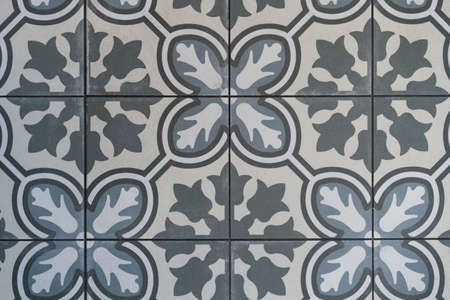 Vintage tile pattern. Tiles mosaic. Tile wall. Background