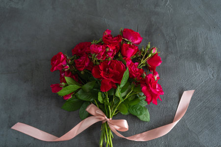 A beautiful bouquet of roses.の写真素材