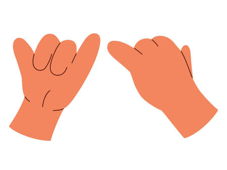 Pinky promise hands gesturing. Concept of reconciliation of friends or lovers.のイラスト素材