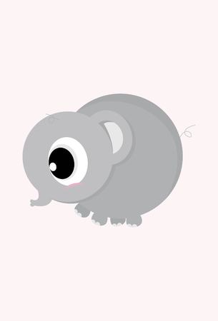 elephant cuteのイラスト素材