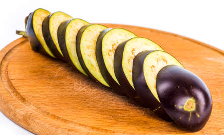 Eggplant isolated on white background.の写真素材