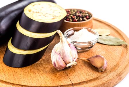 Eggplant isolated on white background.の写真素材