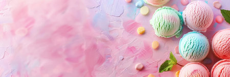 ice cream ball isolated on white backgroundの素材