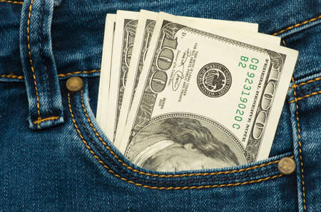 cash in your pocketの写真素材