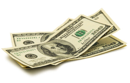 money isolated on a whiteの写真素材