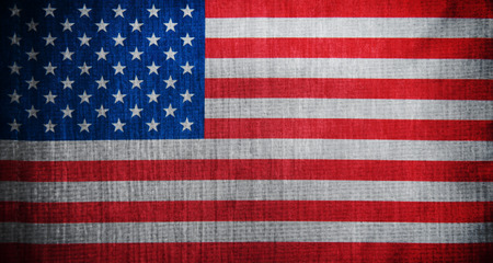 Grunge USA flag backgroundの写真素材