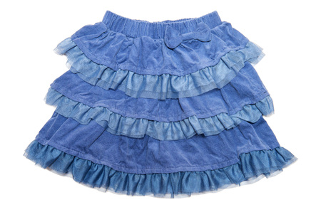 blue skirt for girlの写真素材