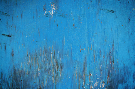 Old blue wooden backgroundの写真素材