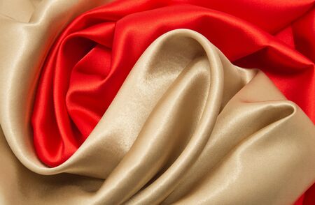 Fabric satin texture for backgroundの写真素材