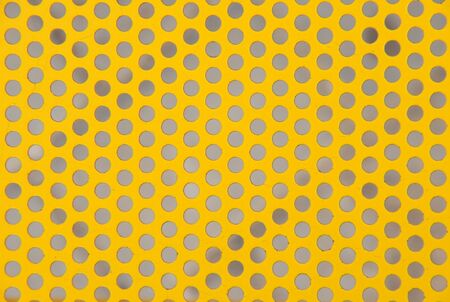 steel yellow dot textureの写真素材