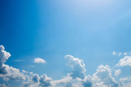 White cloud in the blue skyの写真素材