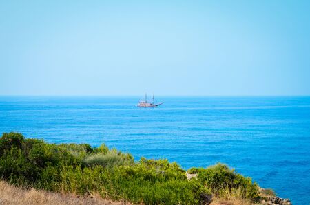 Beautiful sky and blue sea