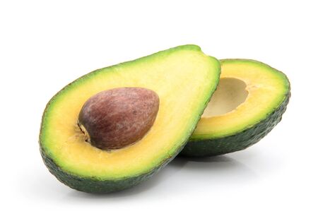 Avocado isolated on whiteの写真素材
